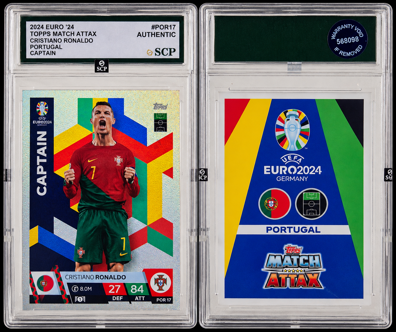 Carta Cristiano Ronaldo Topps Euro 2024